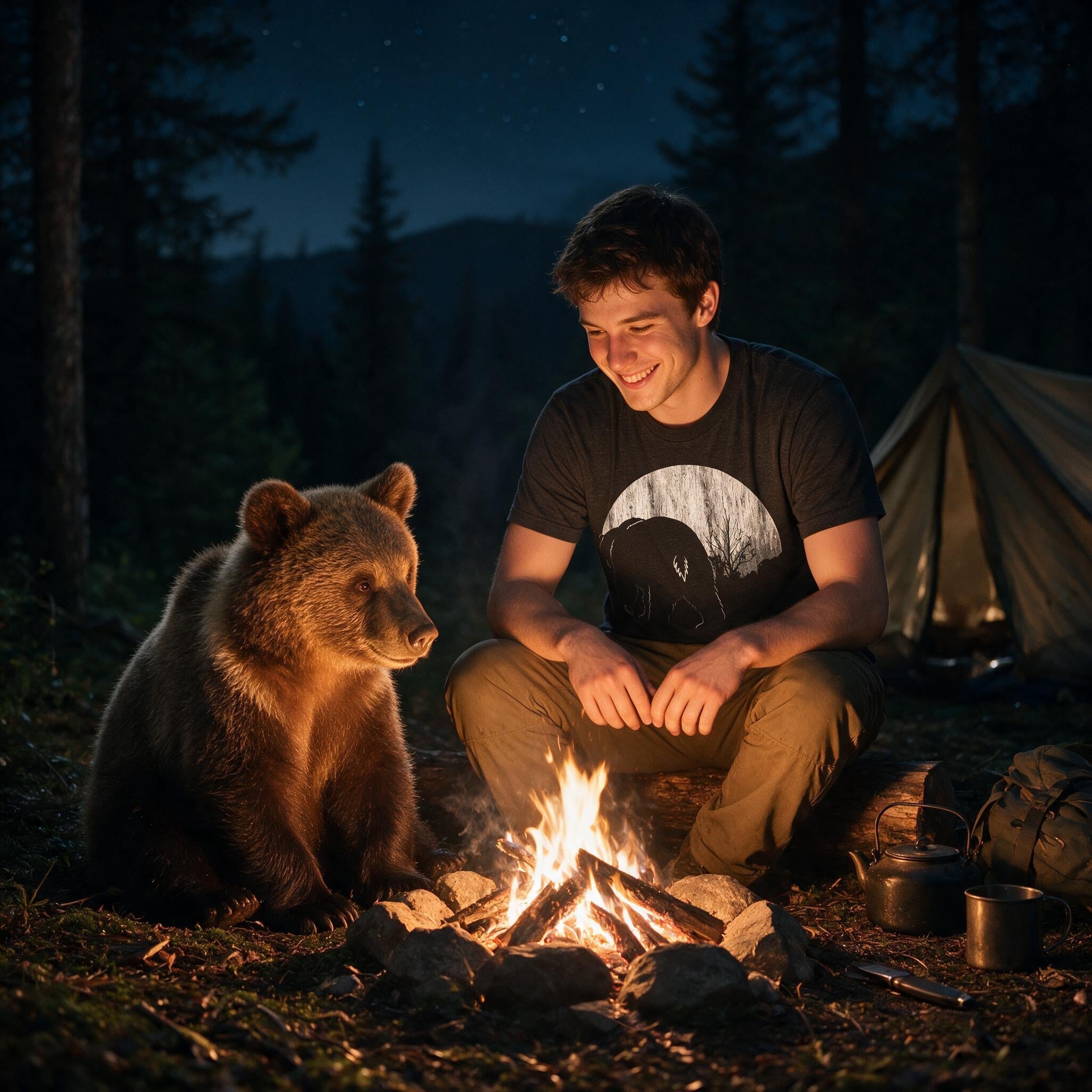 Moon Bear Men's T Shirt