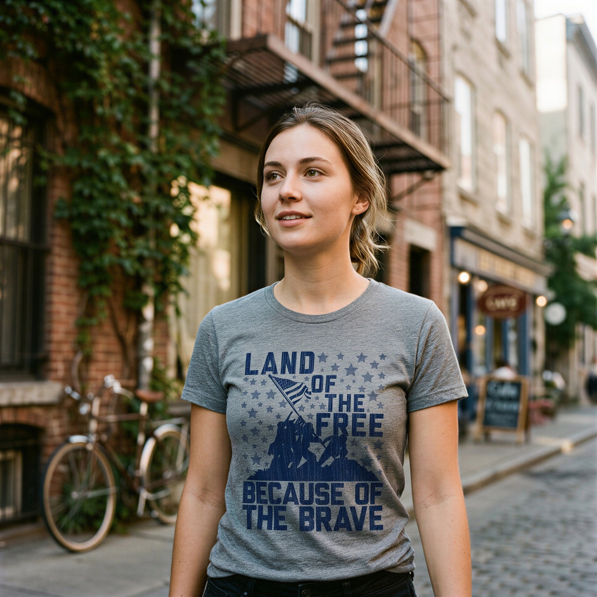 Land Of The Free Because Of The Brave Women's T Shirt