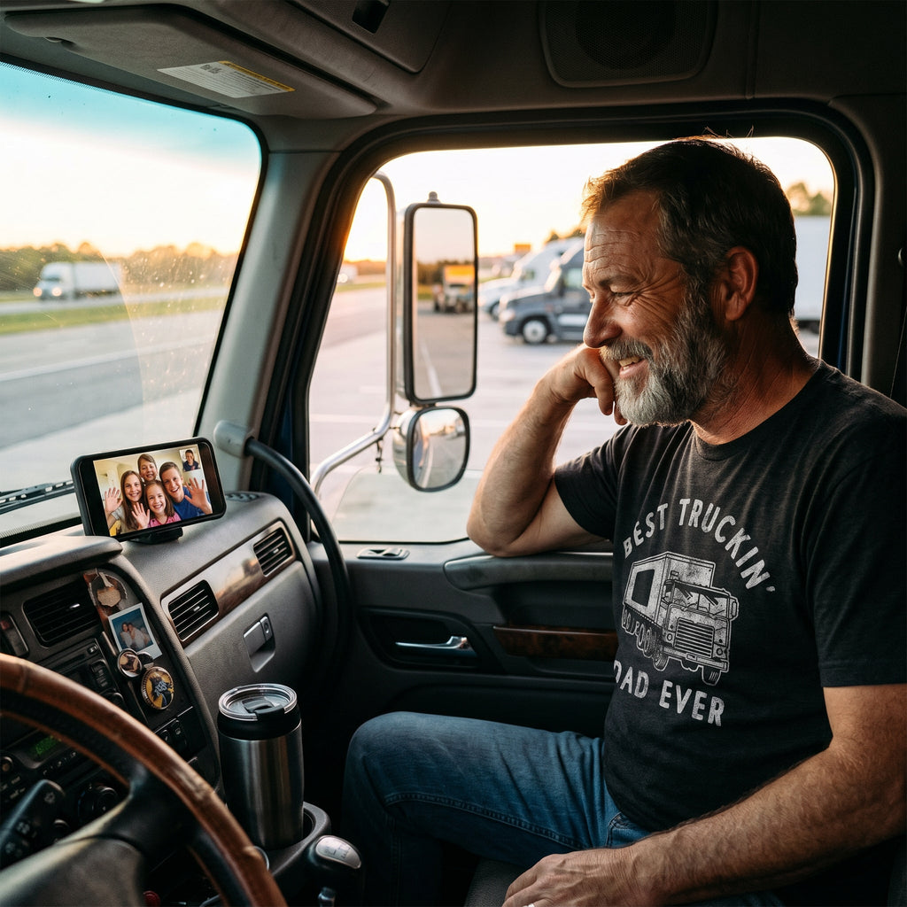 Best Truckin Dad Ever Men's T Shirt