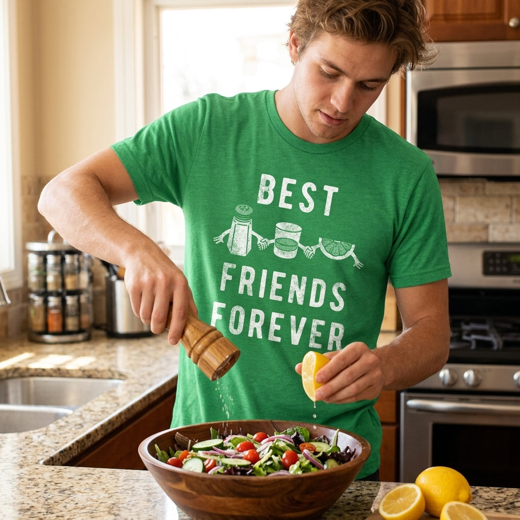 Best Friends Forever Tequila Lime Salt Men's T Shirt