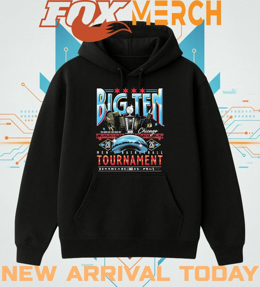 Big Ten Men’s Basketball Tournament 2026 Chicago Merch at United Center t-shirt