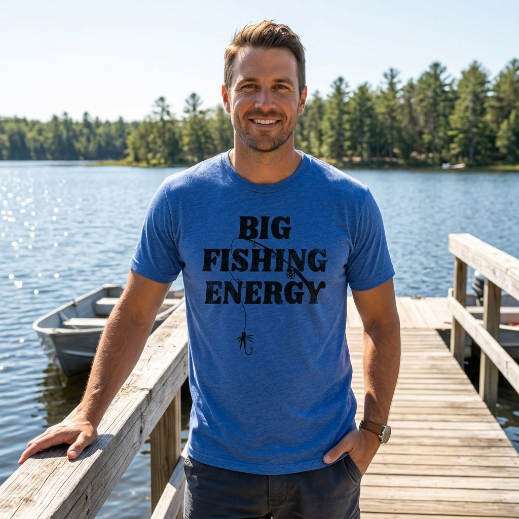 Big Fishing Energy Men's T Shirt