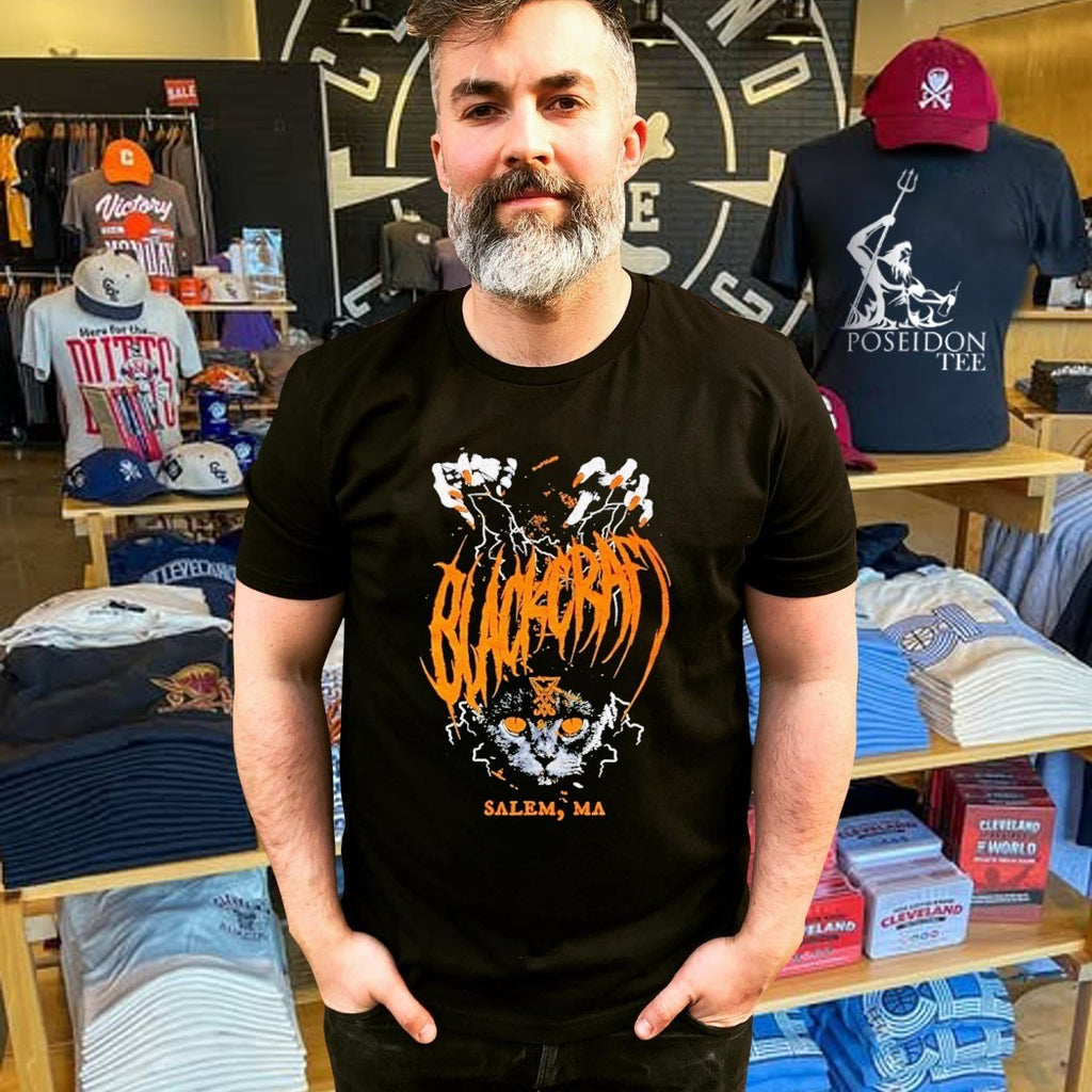 Blackcraft Salem Ma Cat Gothic Apparel T-shirt