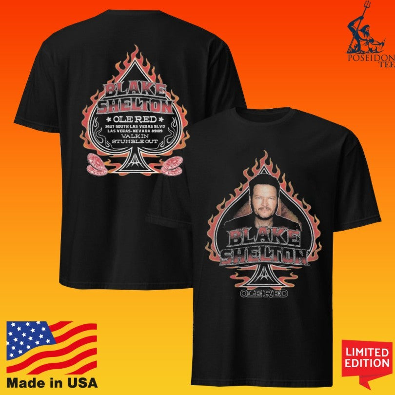 Blake Shelton Ole Red Vegas Blake Of Spades T-shirt