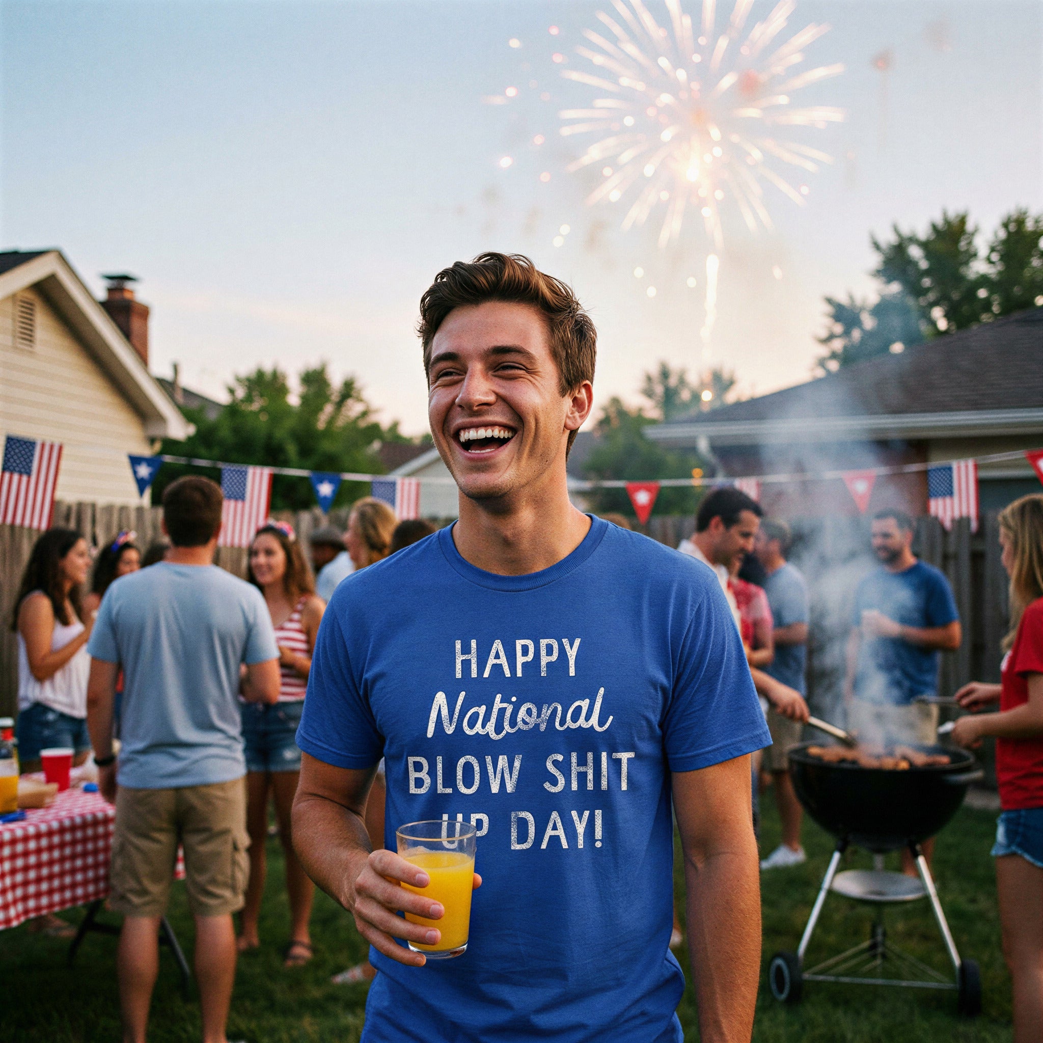 Happy National Blow Shit Up Day Men's T Shirt
