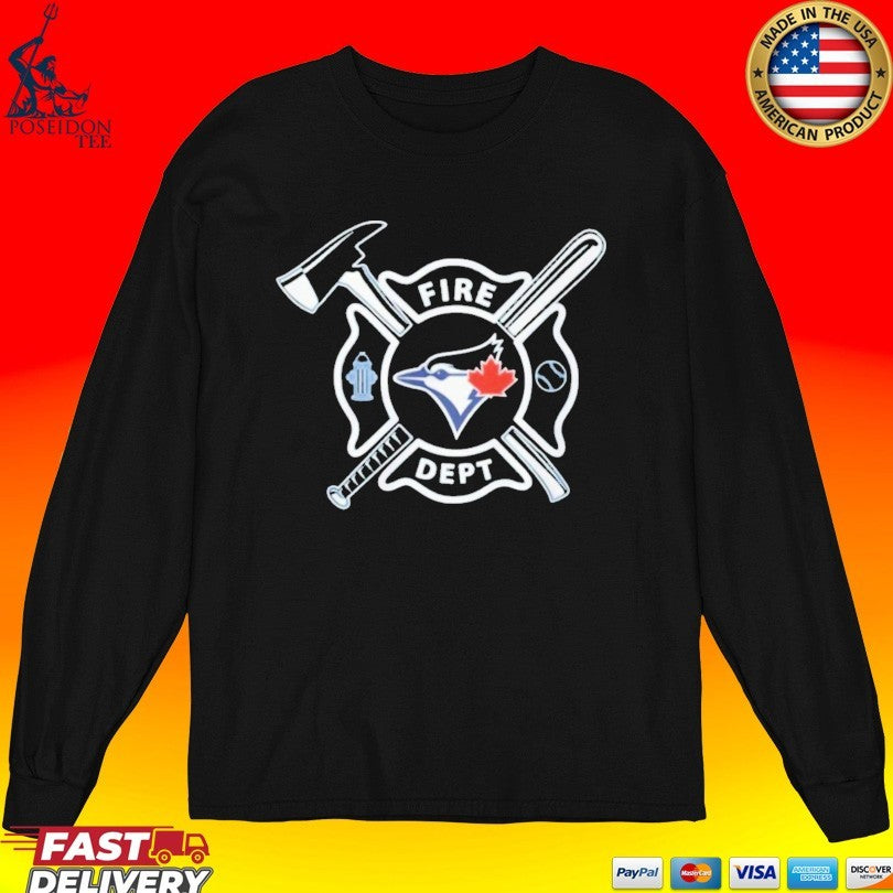 Blue Jays Fire Dept Baseball T-shirt