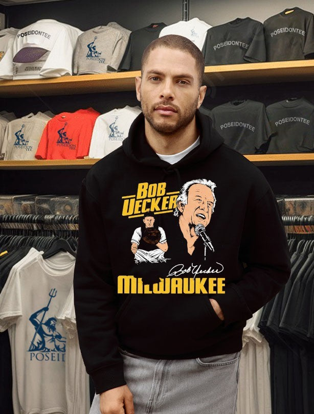 Bob Uecker Milwaukee Brewers Baseball Signature T-shirt