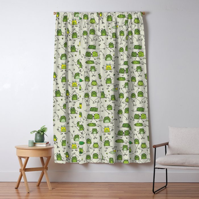 Funny Frogs Window Curtain Gallery Image 5