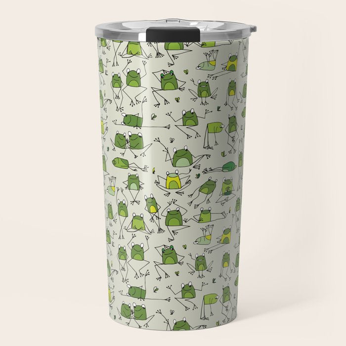 Funny Frogs Travel Mug Gallery Image 1