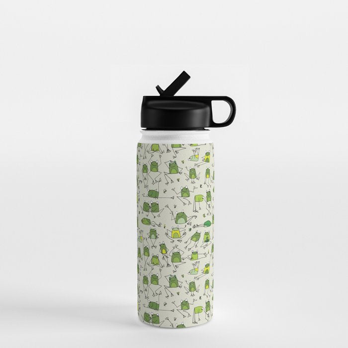Funny Frogs Water Bottle Gallery Image 1