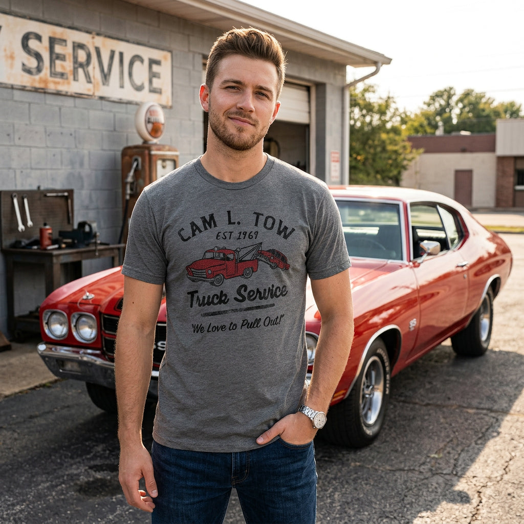Cam L Tow Truck Service Camel Tow Men's T Shirt