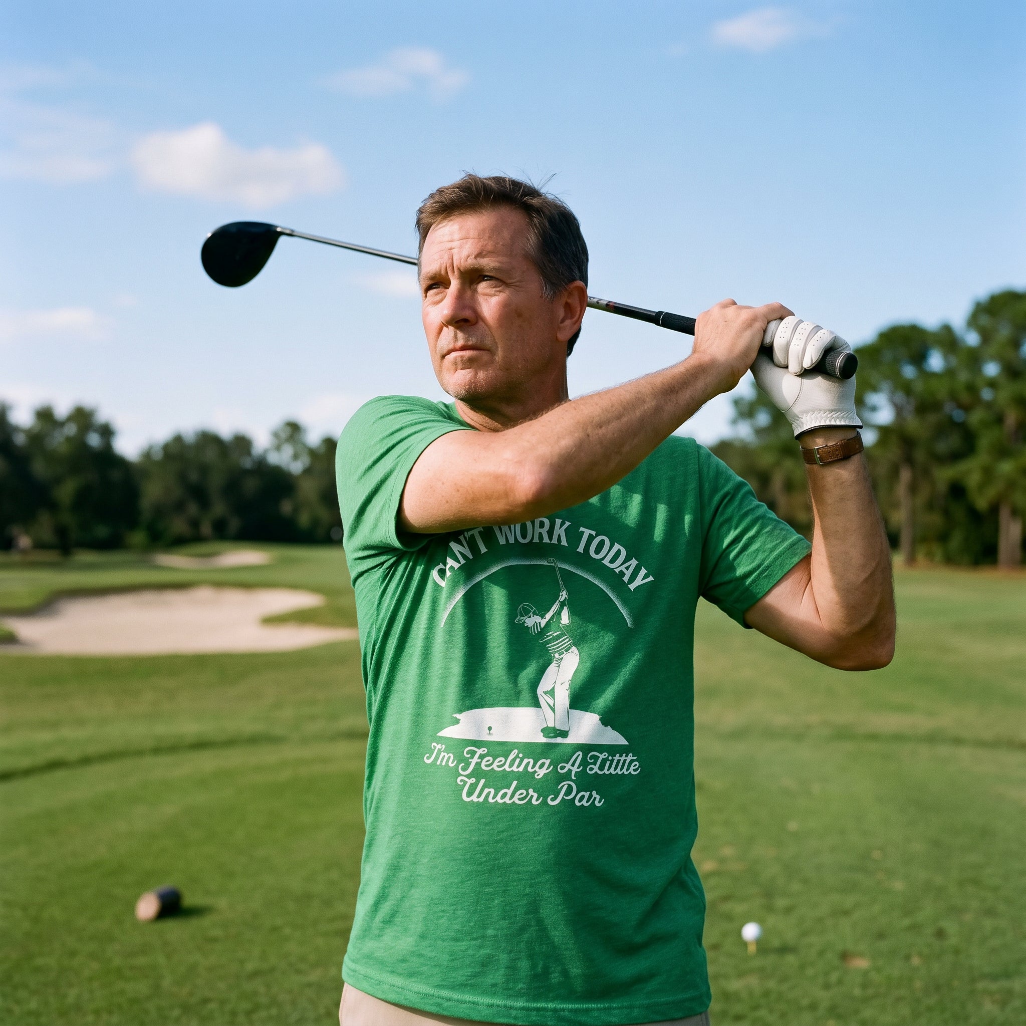 Can't Work Today I'm Feeling A Little Under Par Men's T Shirt