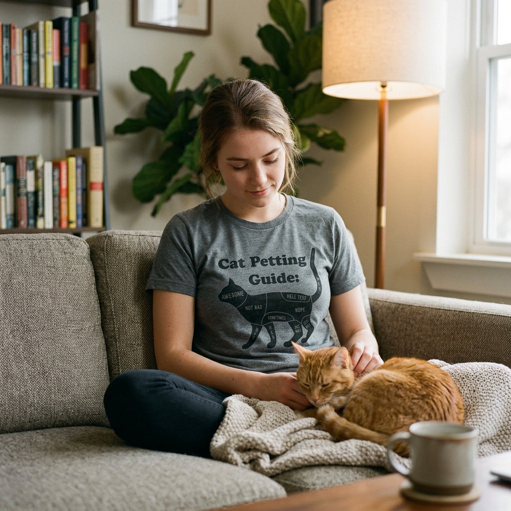 Cat Petting Guide Women's T Shirt
