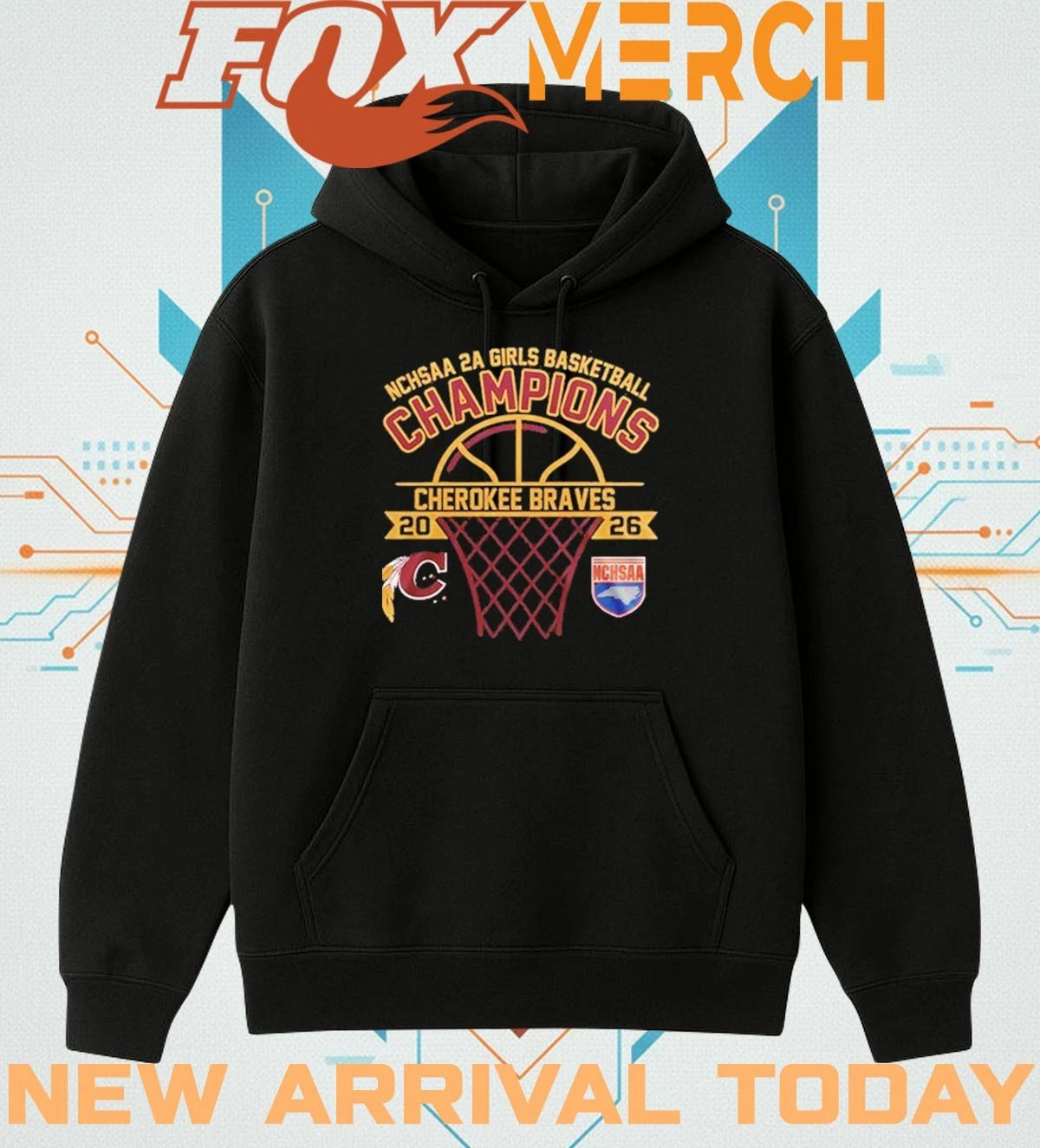 Cherokee Braves NCHSAA 2A Girls Champions 2026 t-shirt