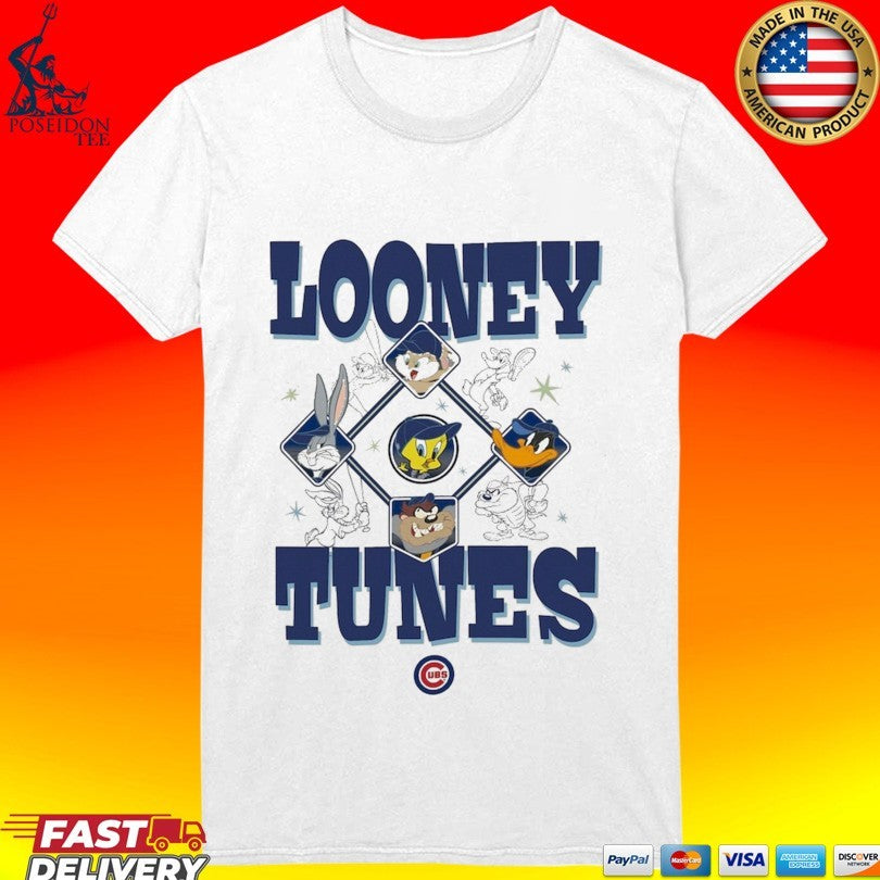 Chicago Cubs New Era Looney Tunes T-shirt