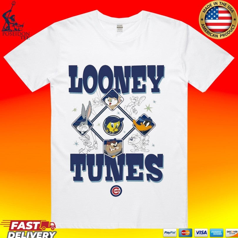 Chicago Cubs New Era Looney Tunes T-shirt