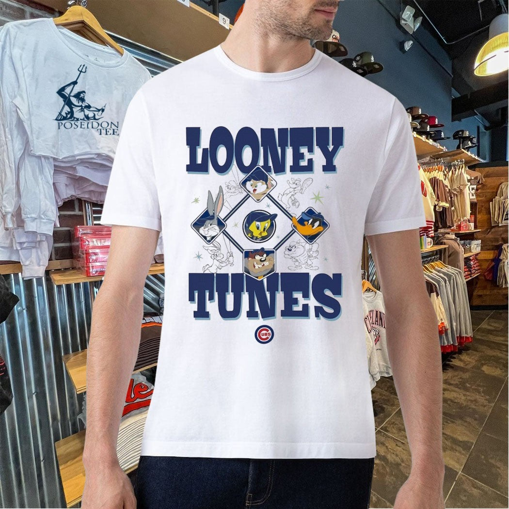 Chicago Cubs New Era Looney Tunes T-shirt