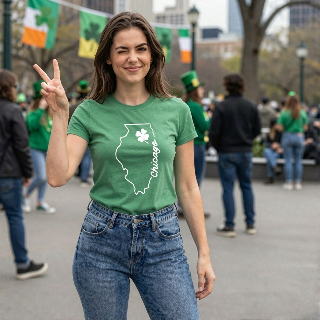 Chicago Illinois Saint Patrick's Women's T Shirt