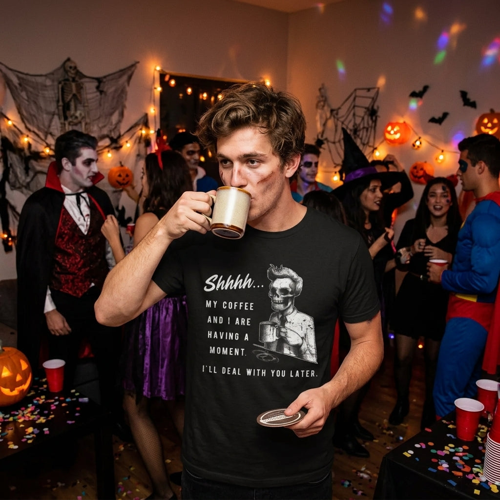 My Coffee And I Are Having A Moment Men's T Shirt