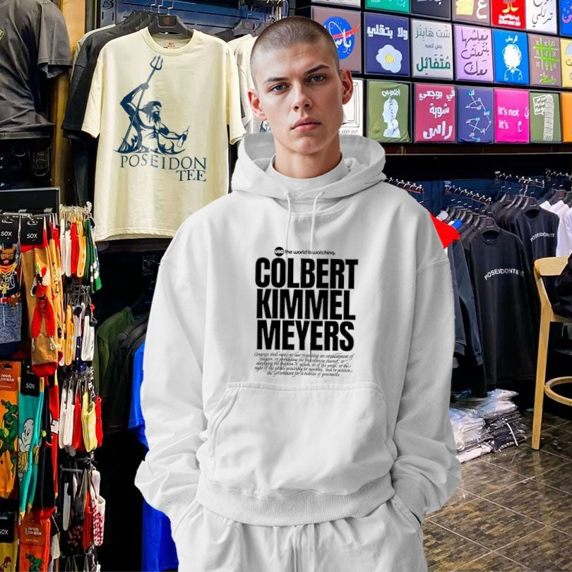 Colbert Kimmel Meyers The World Is Watching T-shirt