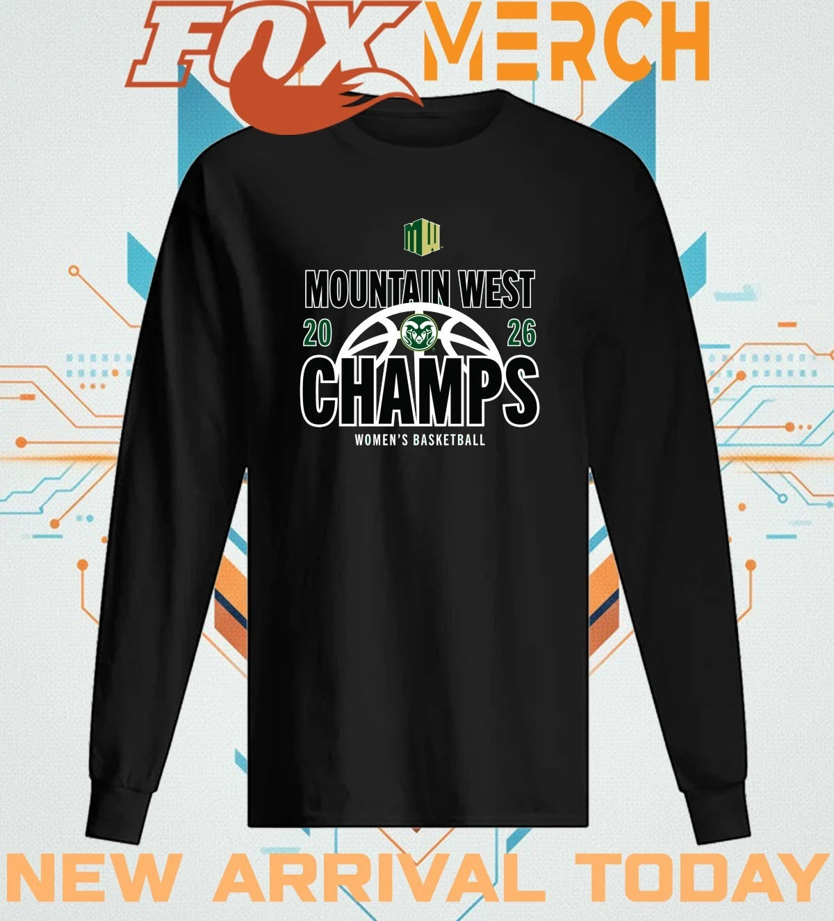Colorado State Rams Women’s Basketball 2026 Mountain West Champs t-shirt