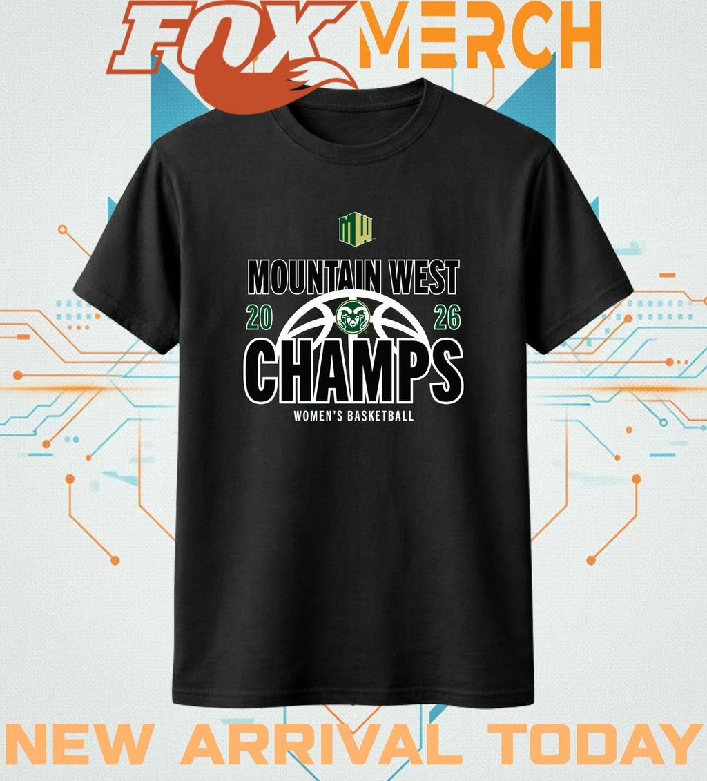 Colorado State Rams Women’s Basketball 2026 Mountain West Champs t-shirt