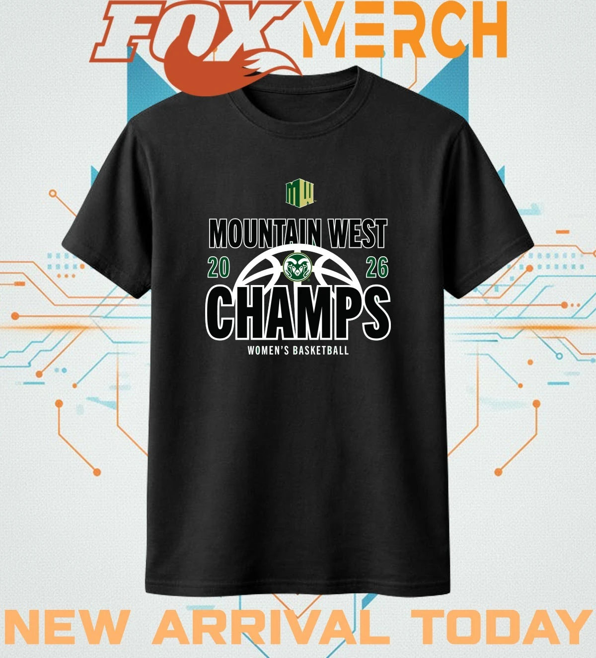 Colorado State Rams Women’s Basketball 2026 Mountain West Champs t-shirt