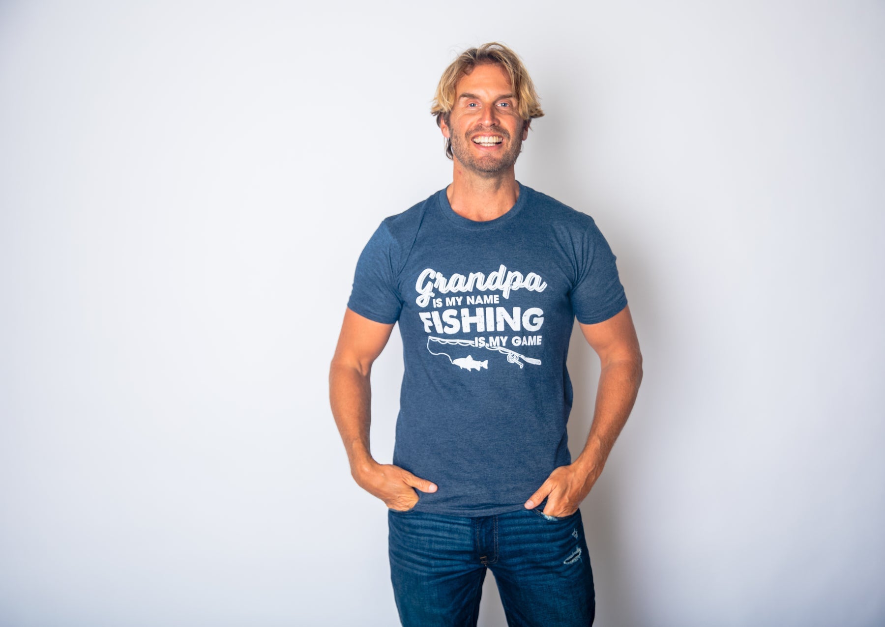 Grandpa Is My Name And Fishing Is My Game Men's T Shirt