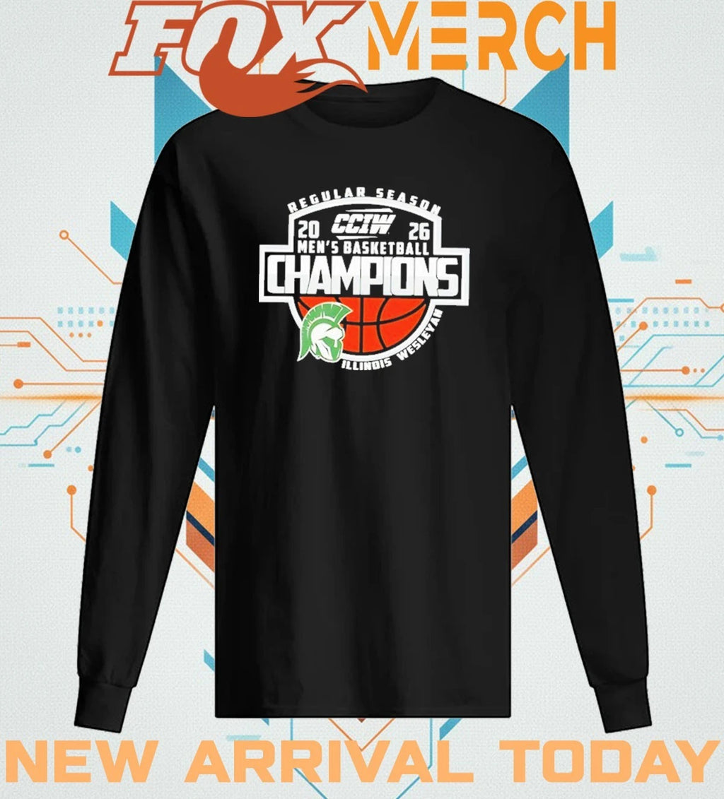 Congrats Illinois Wesleyan Champions CCIW Men’s Basketball Regular Season 2026 t-shirt