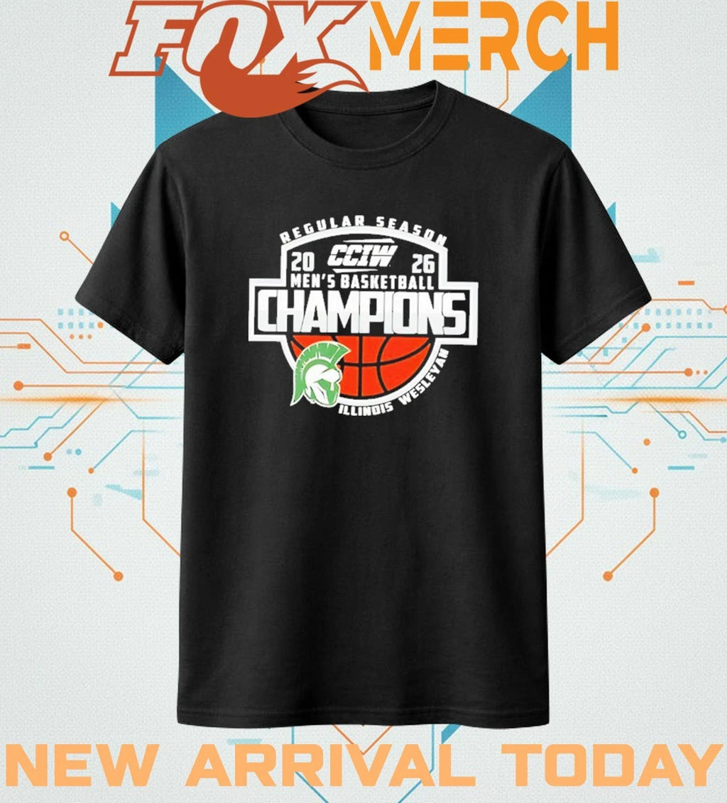 Congrats Illinois Wesleyan Champions CCIW Men’s Basketball Regular Season 2026 t-shirt