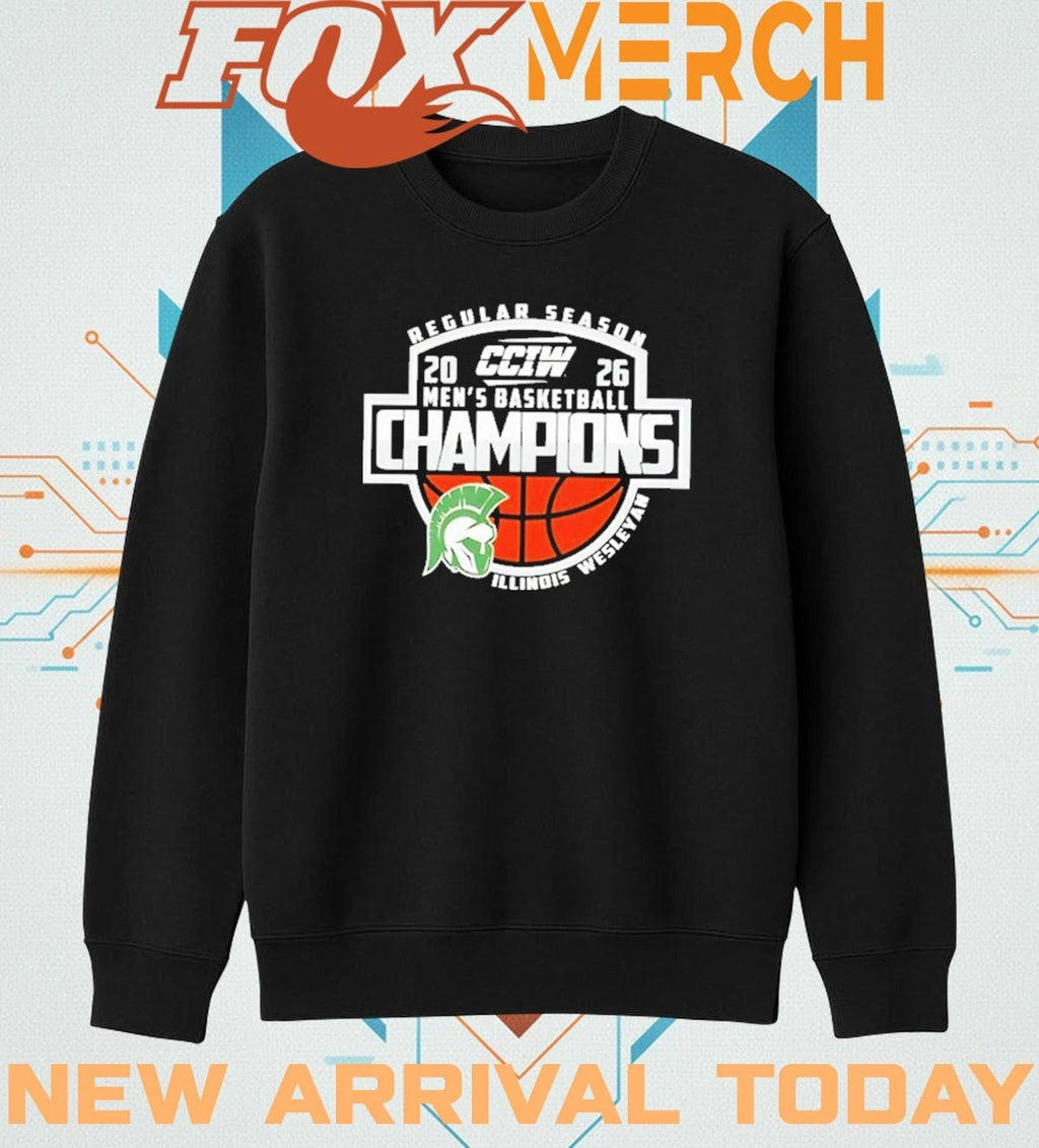 Congrats Illinois Wesleyan Champions CCIW Men’s Basketball Regular Season 2026 t-shirt