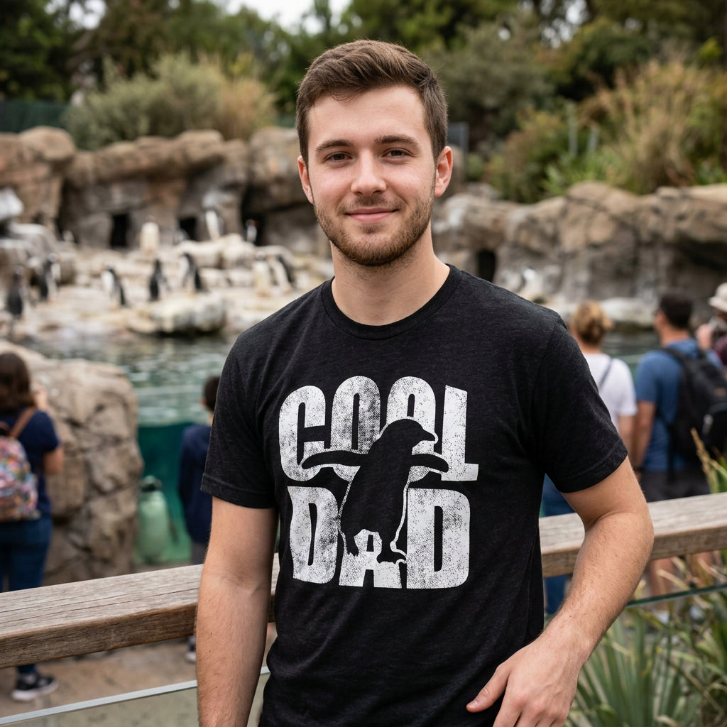 Cool Dad Penguin Men's T Shirt