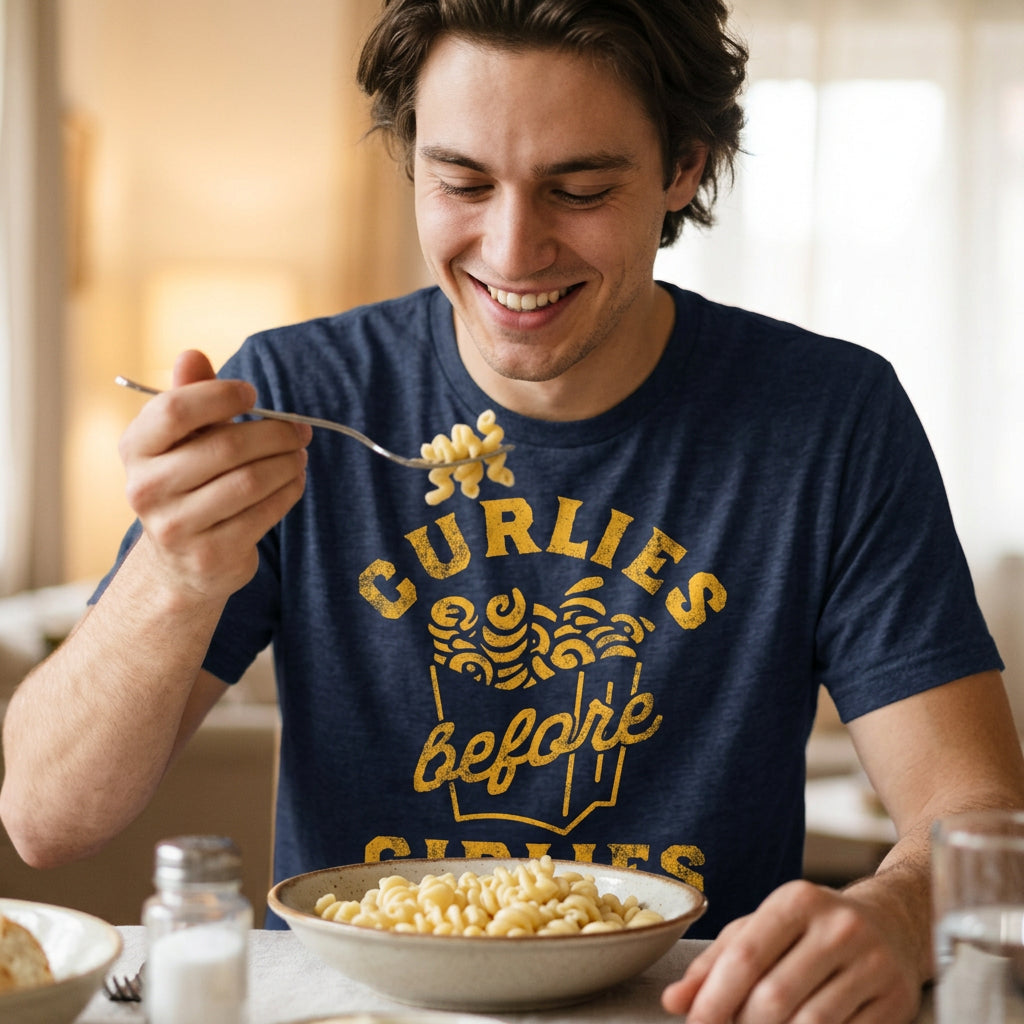Curlies Before Girlies Men's T Shirt