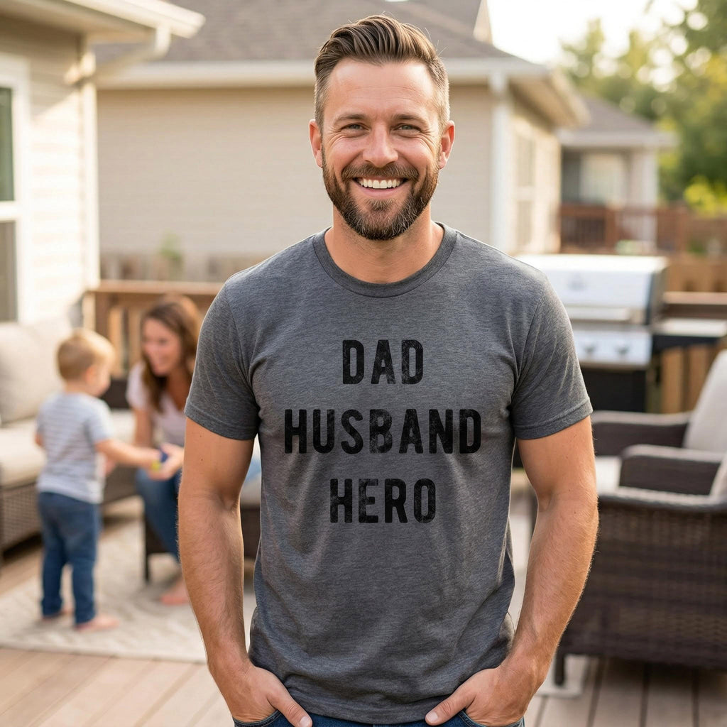 Dad Husband Hero Men's T Shirt