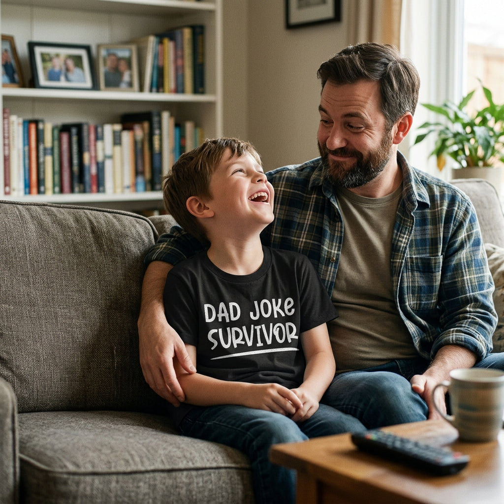 Dad Joke Survivor Youth T Shirt