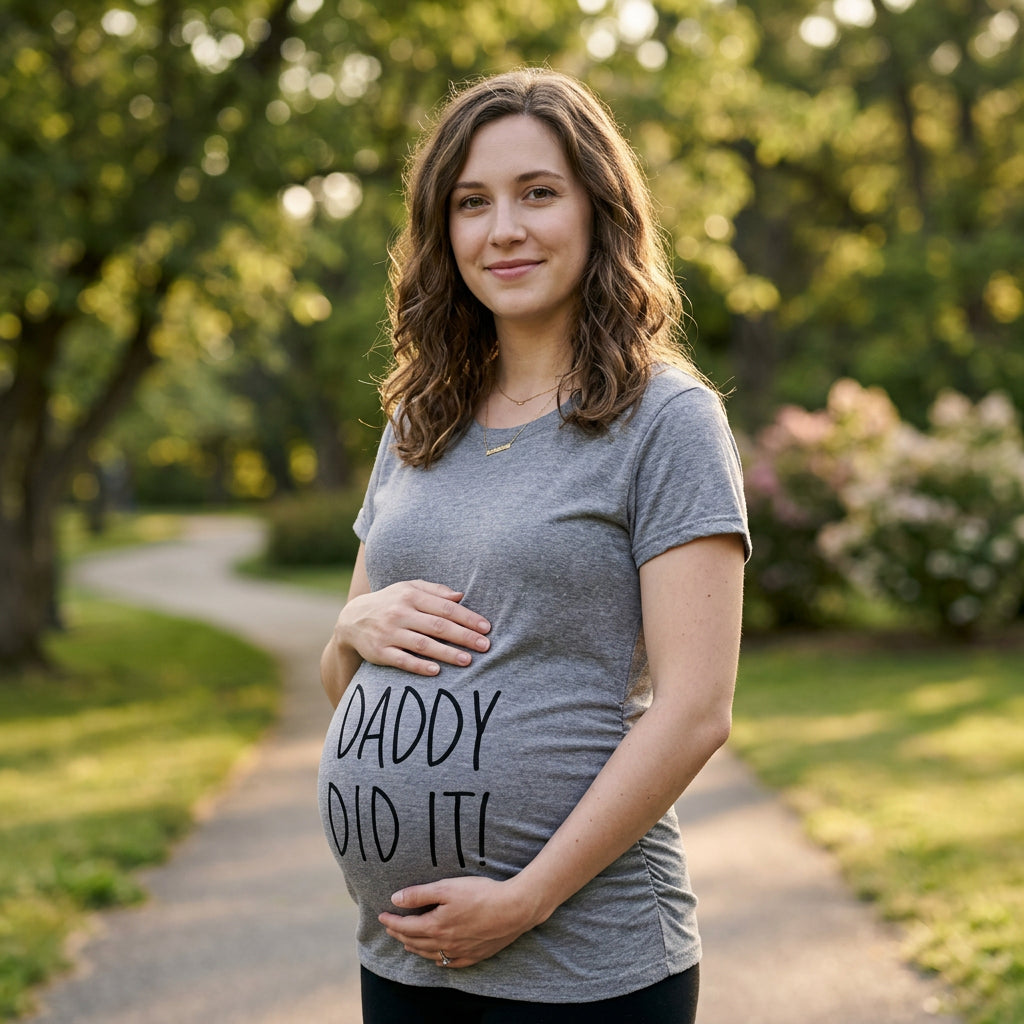 Daddy Did It Maternity T Shirt