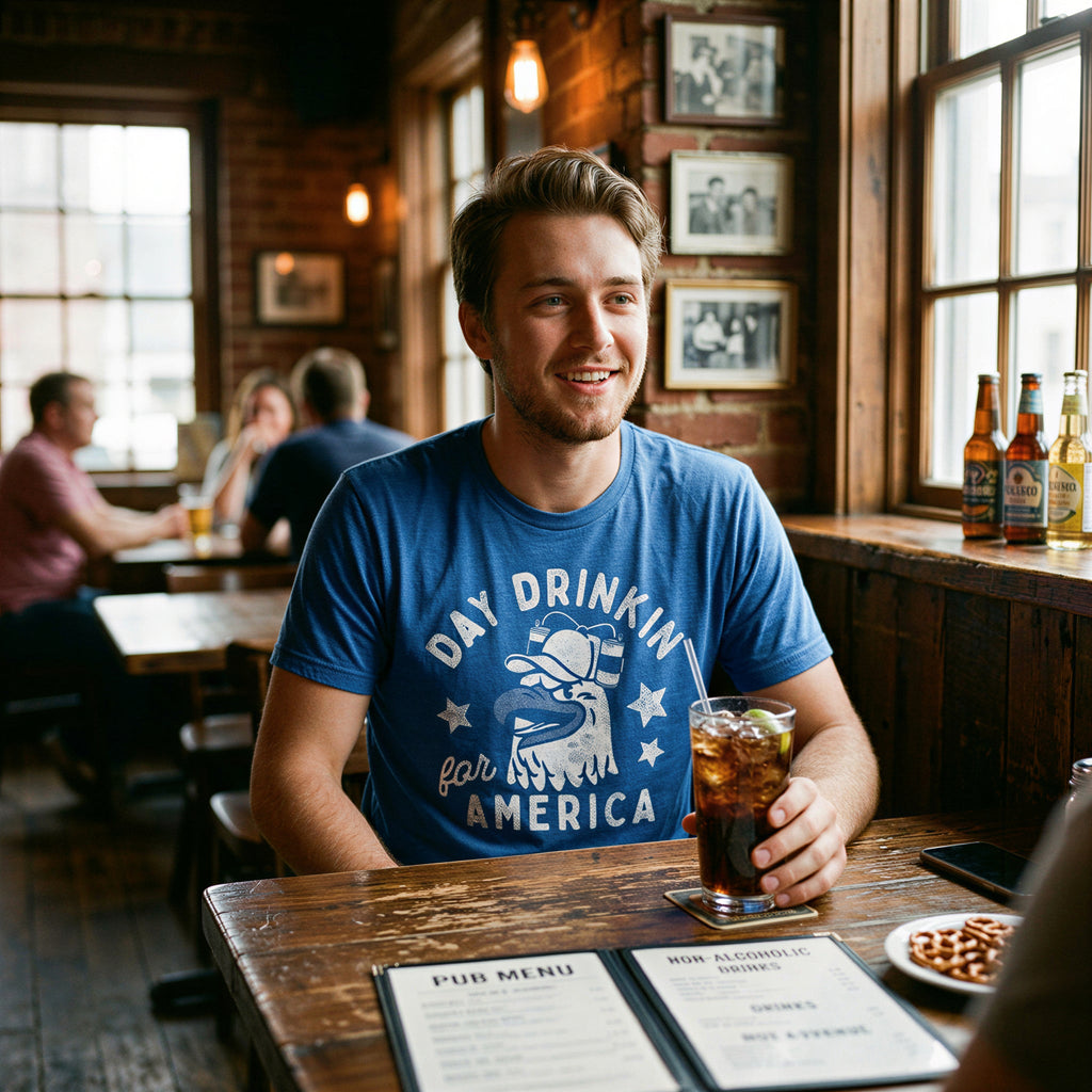 Day Drinkin For America Men's T Shirt
