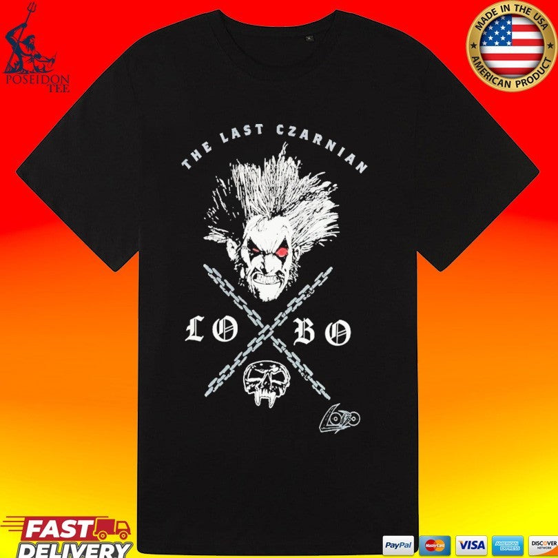 Dc Comics The Last Czarnian Lobo Crossed Chains T-shirt