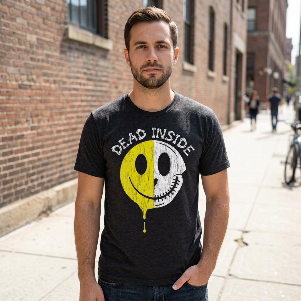 Dead Inside Smile Men's T Shirt