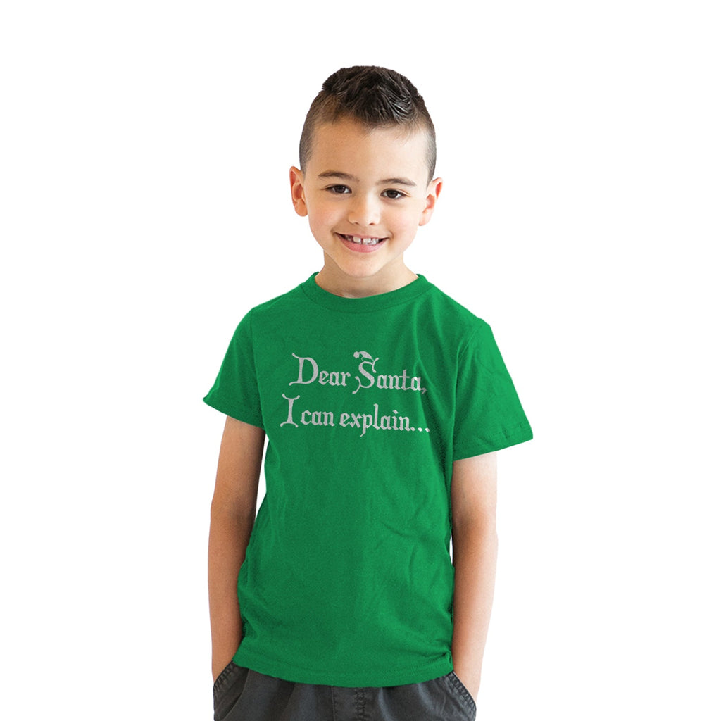 Dear Santa, I Can Explain Youth T Shirt