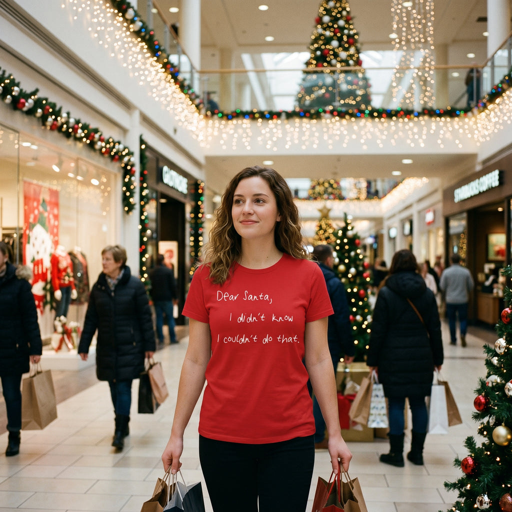 Dear Santa I Didn’t Know I Couldn’t Do That Women's T Shirt