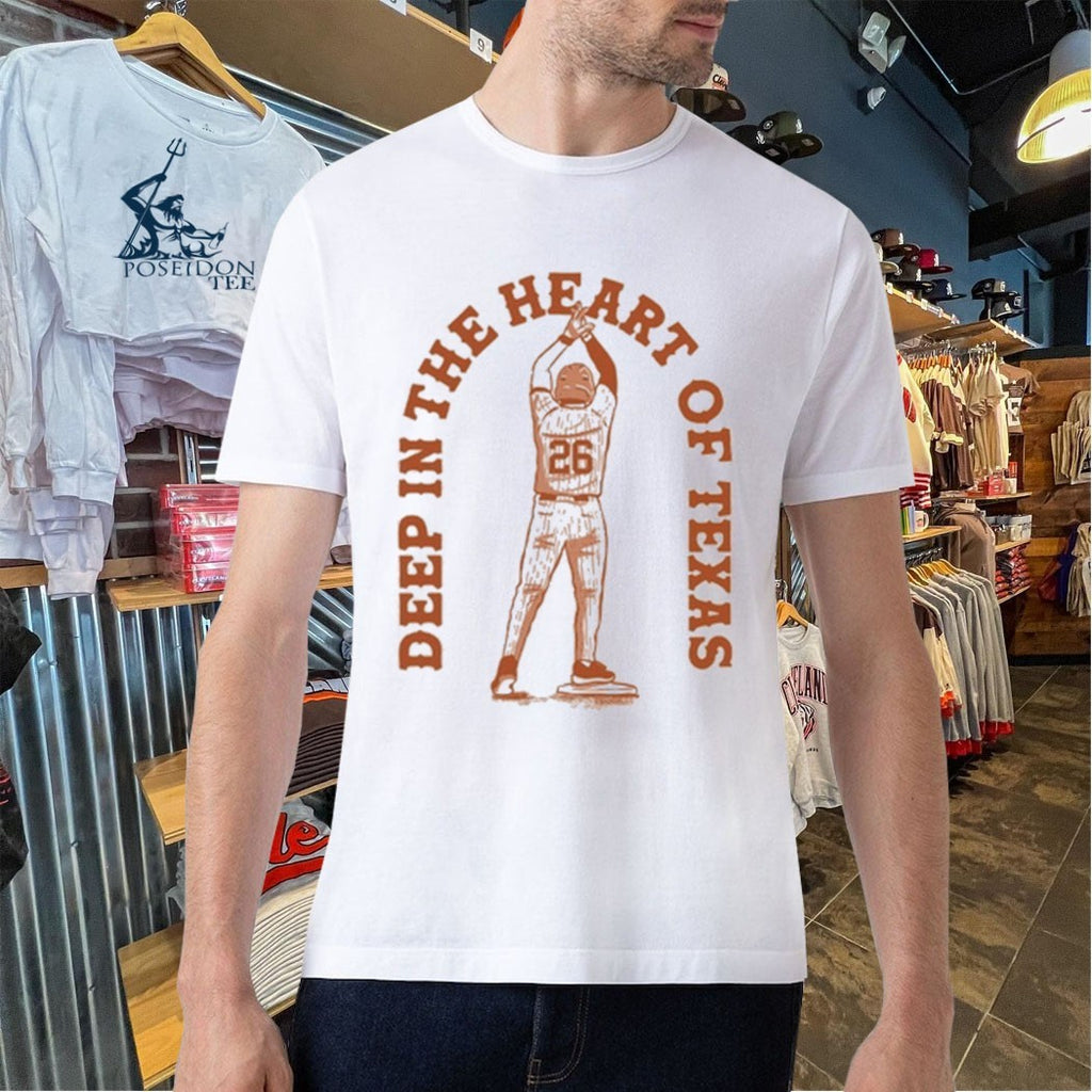 Deep In The Heart Of Texas Baseball Player T-shirt