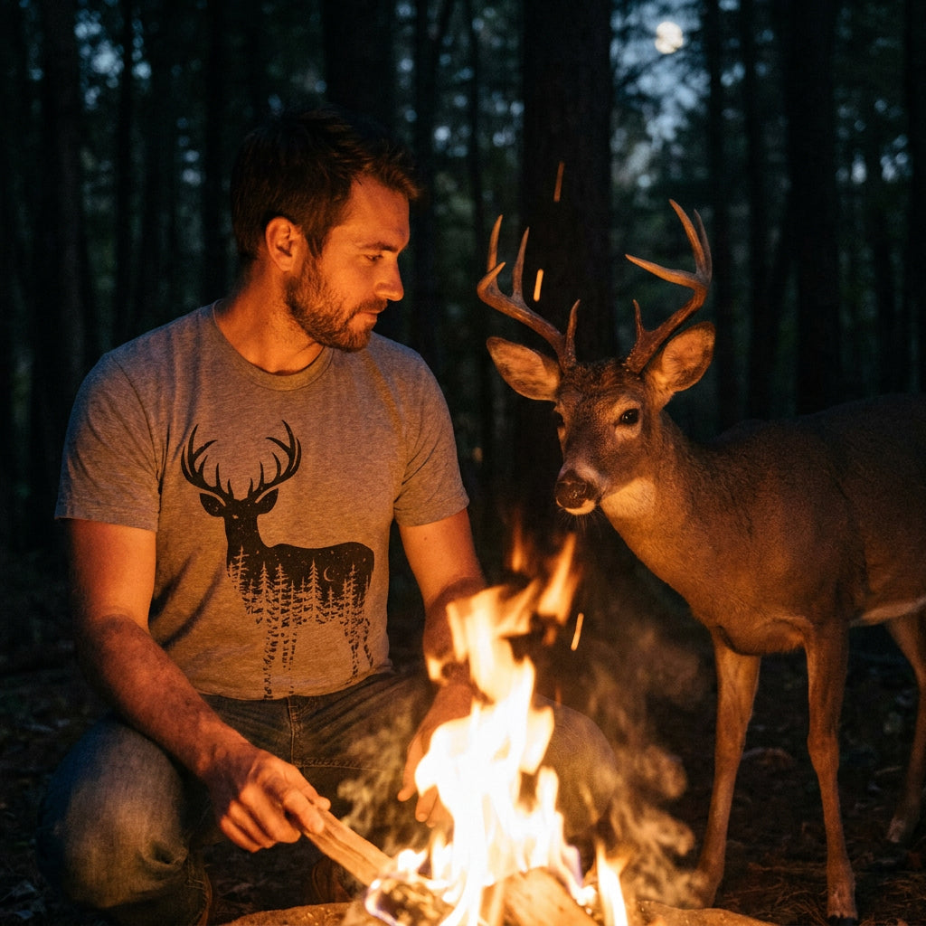 Deer Silhouette Men's T Shirt