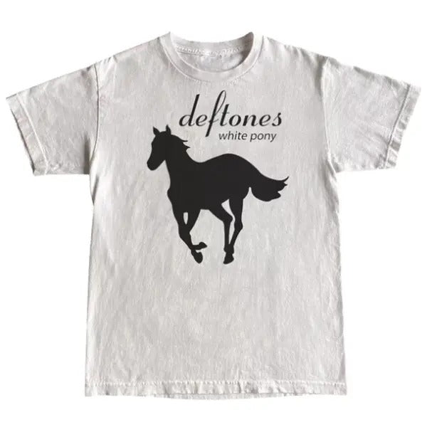 deftones white pony t shirt, Unisex T-shirt, Y2k Shirt, Gift For Men Women Hoodie, Sweatshirt | TeeBloomCo.com
