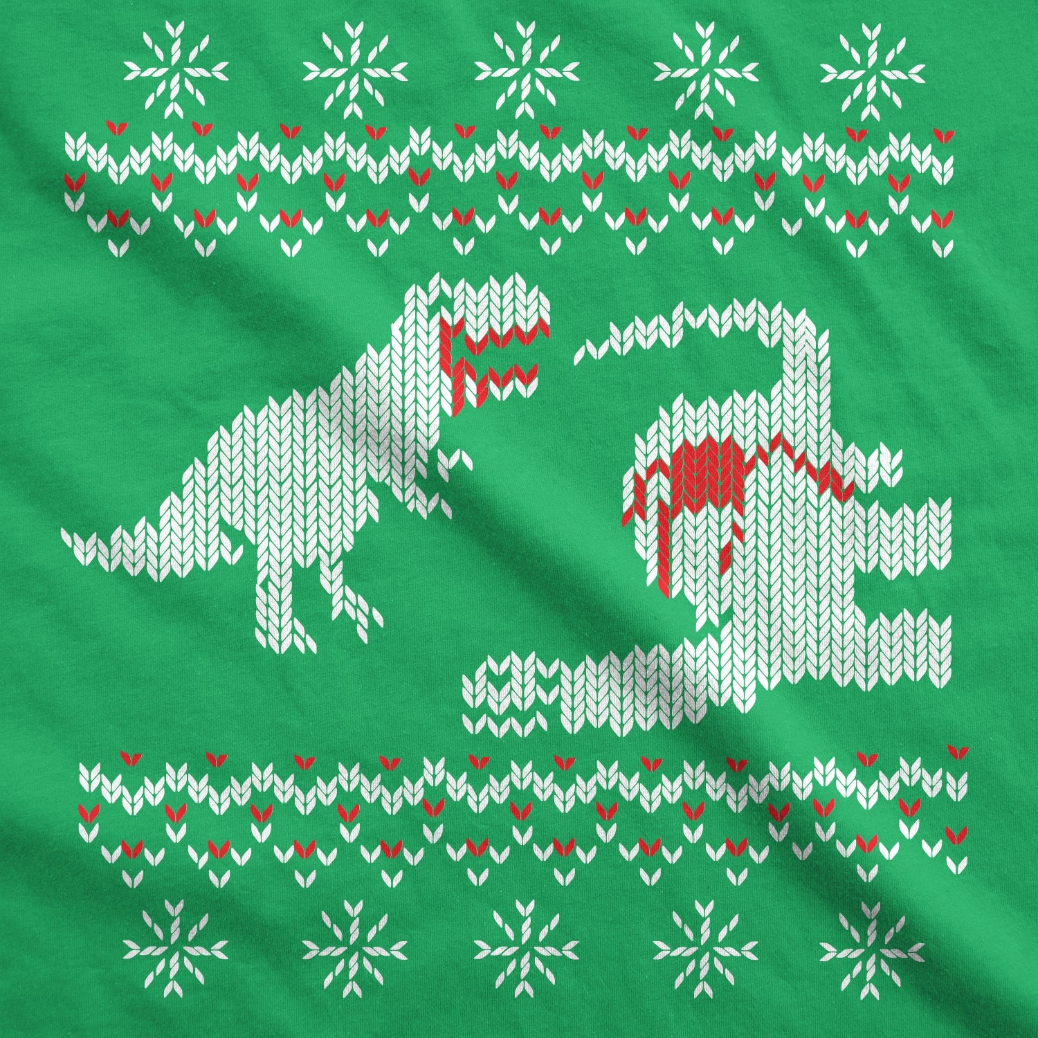 T-Rex Dinosaur Snack Ugly Christmas Sweater Men's T Shirt