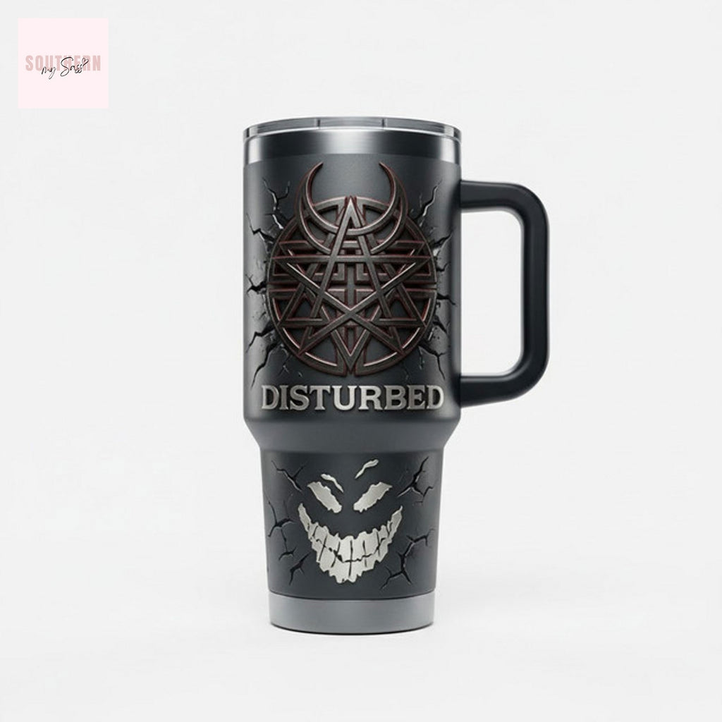 Disturbed Band 2026 Black Tumbler