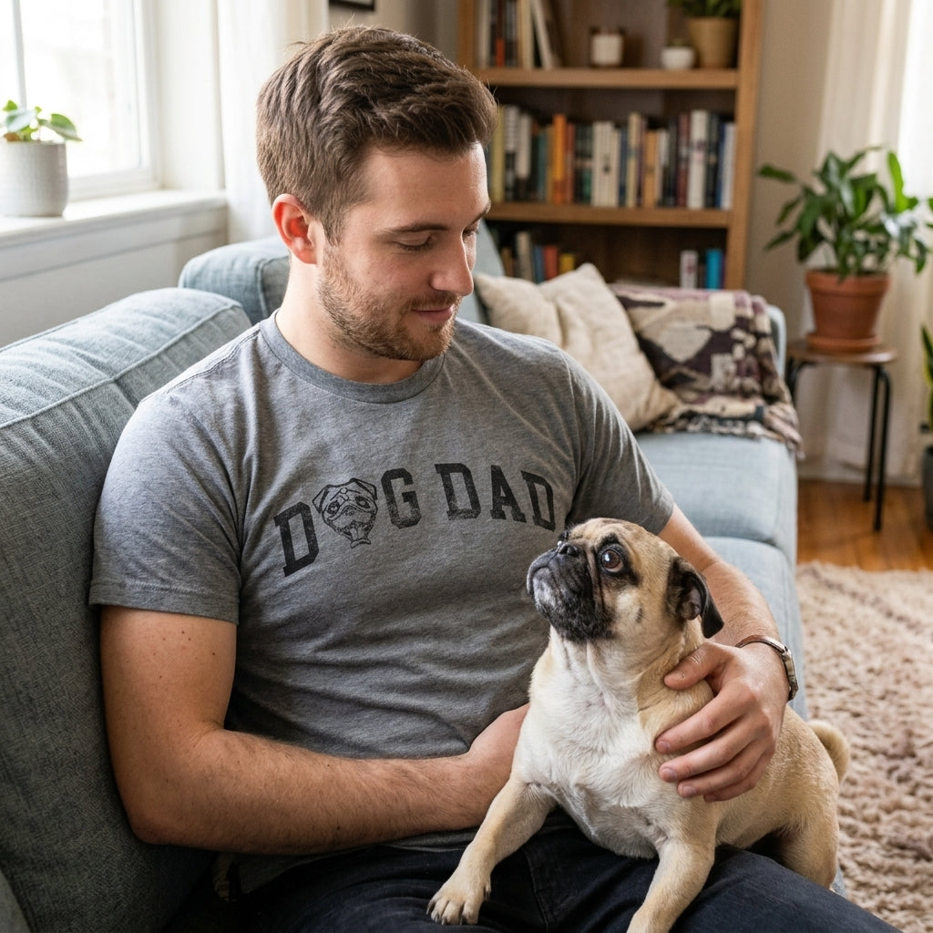 Dog Dad Pug Men's T Shirt
