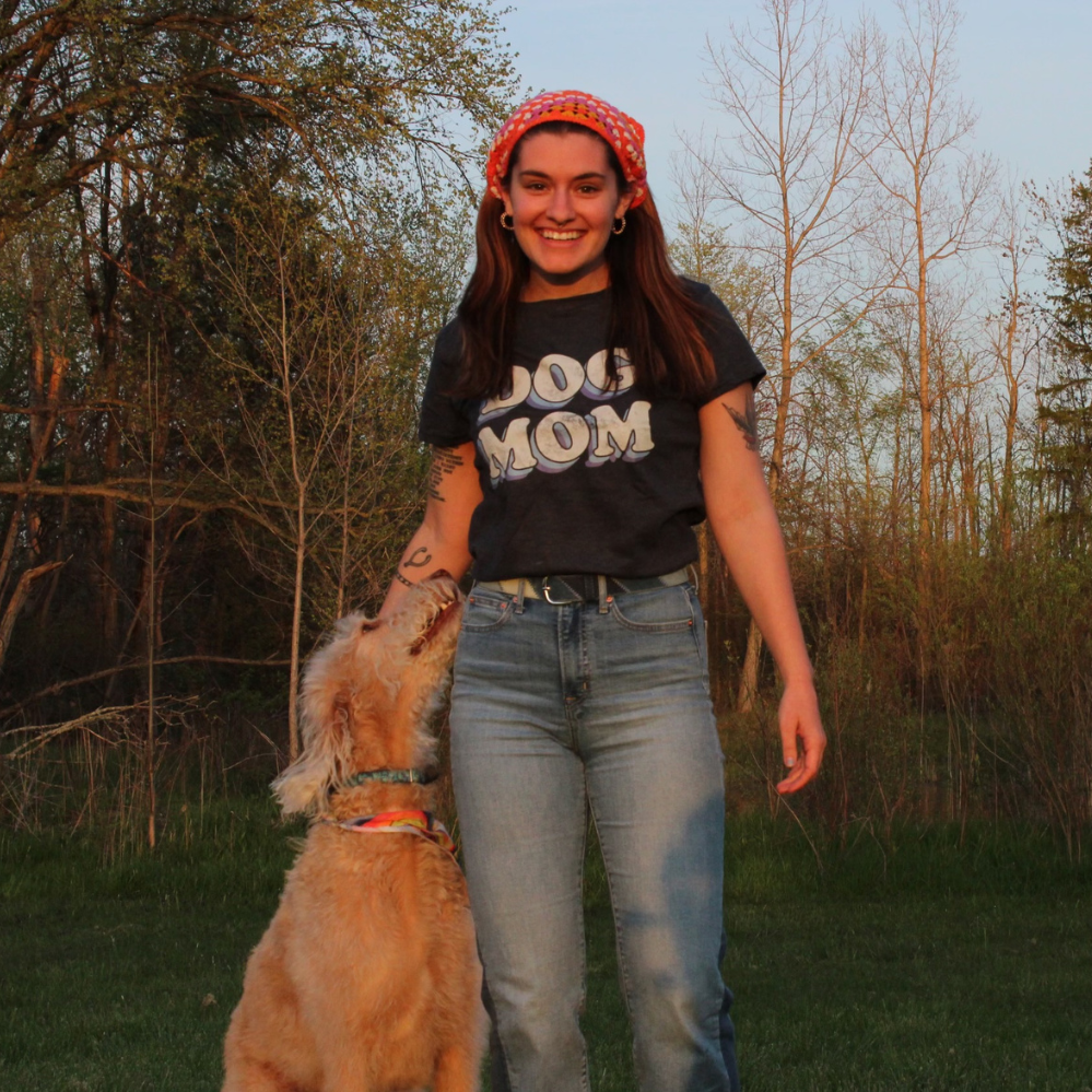 Dog Mom Retro Women's T Shirt