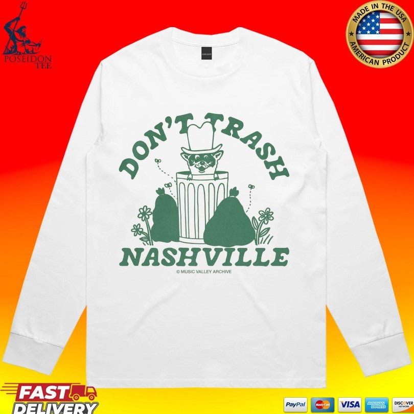 Don’t Trash Nashville Music Valley Archive Raccoon T-shirt