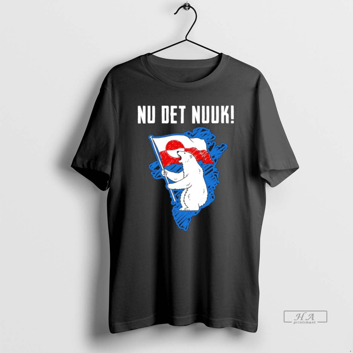 Official Pvjmzupa Nu Det Nuuk Hands Off Greenland Polar Bear And Flag T-Shirts, Hoodie, Sweatshirt | TeeBloomCo.com